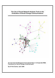 The Use of Social Network Analysis Tools in the Evaluation of Social ...