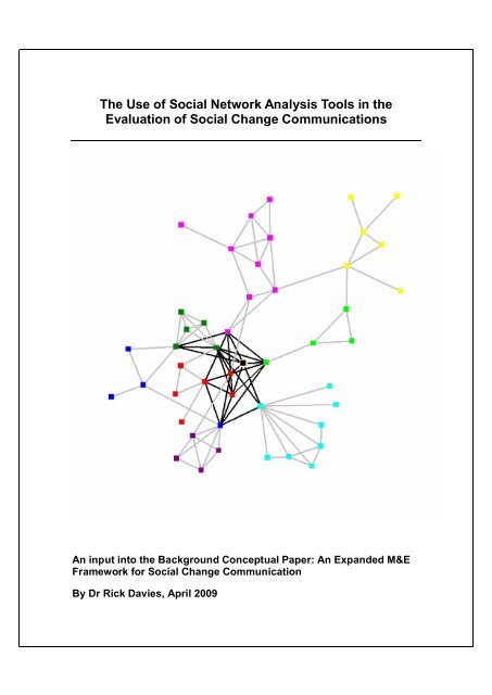 The Use of Social Network Analysis Tools in the Evaluation of Social ...