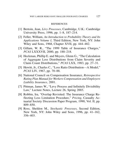 PROCEEDINGS May 15, 16, 17, 18, 2005 - Casualty Actuarial Society