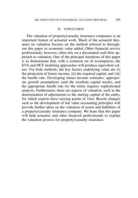 PROCEEDINGS May 15, 16, 17, 18, 2005 - Casualty Actuarial Society