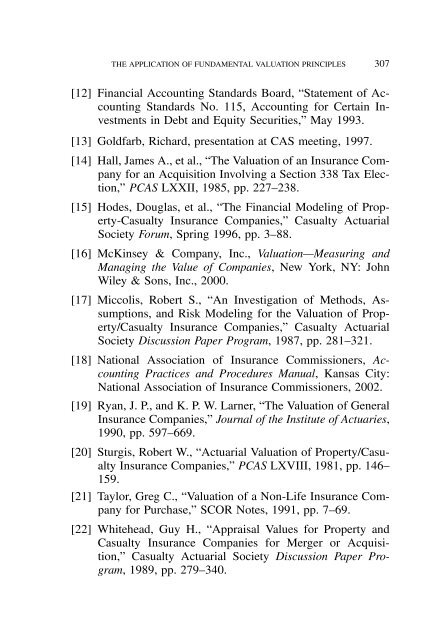 PROCEEDINGS May 15, 16, 17, 18, 2005 - Casualty Actuarial Society