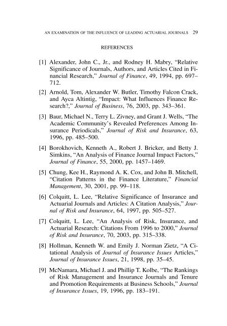 PROCEEDINGS May 15, 16, 17, 18, 2005 - Casualty Actuarial Society