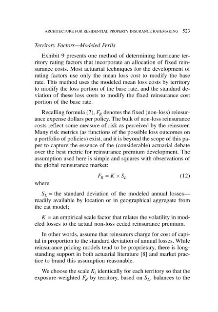 PROCEEDINGS May 15, 16, 17, 18, 2005 - Casualty Actuarial Society