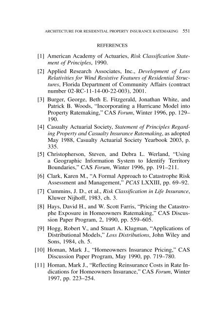 PROCEEDINGS May 15, 16, 17, 18, 2005 - Casualty Actuarial Society