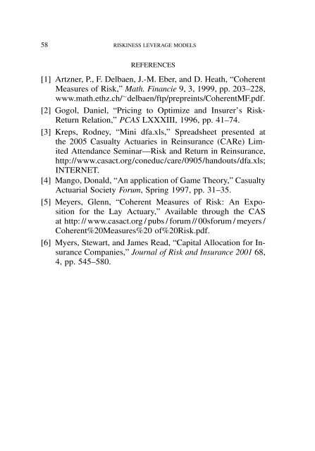 PROCEEDINGS May 15, 16, 17, 18, 2005 - Casualty Actuarial Society