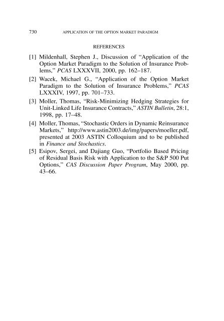 PROCEEDINGS May 15, 16, 17, 18, 2005 - Casualty Actuarial Society