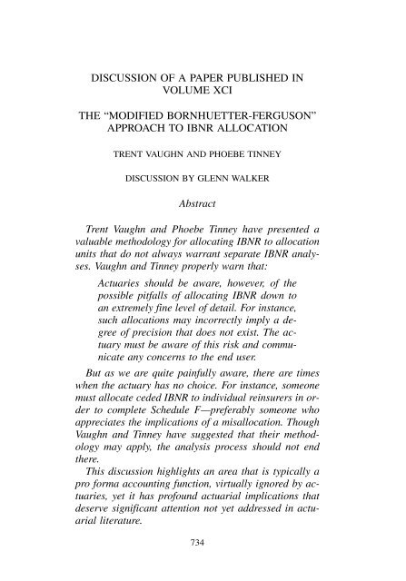 PROCEEDINGS May 15, 16, 17, 18, 2005 - Casualty Actuarial Society