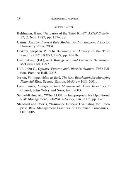 PROCEEDINGS May 15, 16, 17, 18, 2005 - Casualty Actuarial Society