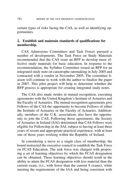 PROCEEDINGS May 15, 16, 17, 18, 2005 - Casualty Actuarial Society