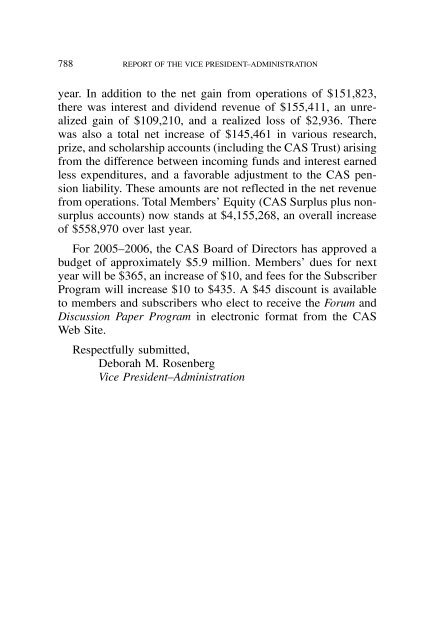 PROCEEDINGS May 15, 16, 17, 18, 2005 - Casualty Actuarial Society