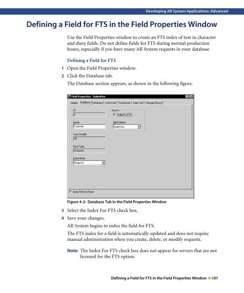 Action Request System 5.1 Developing AR System Applications ...