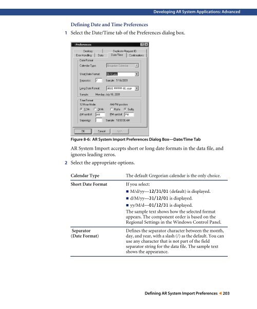 Action Request System 5.1 Developing AR System Applications ...