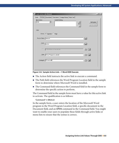 Action Request System 5.1 Developing AR System Applications ...