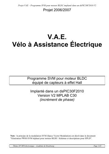 V.A.E. Vélo à Assistance Électrique - Ressources et projets ...