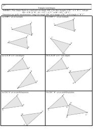 2 Triangles isomÃ©triques ActivitÃ© 1 : Pour chaque ... - Math'ambouille