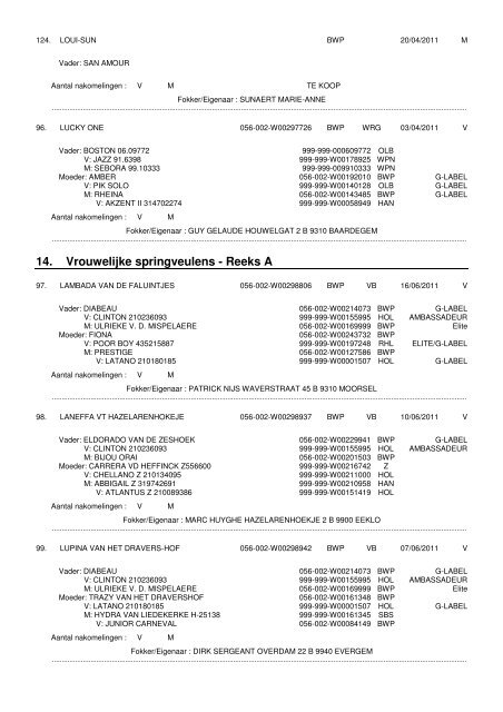 Evergem – 13 augustus 2011 - BWP