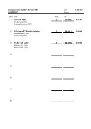 Resultate Herbst-Regatta Uster 2012