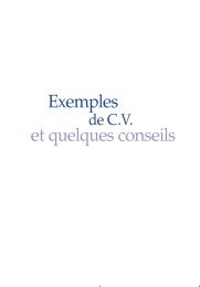 Exemples de C.V. - emploiplus.net - espace cyber emploi