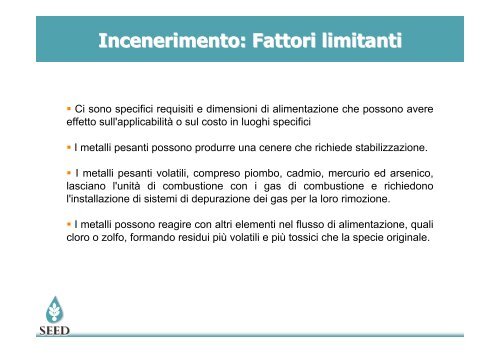 Inceneritori a letto fluido - Dipartimento di Chimica