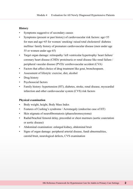 2010 Hong Kong Reference Framework for Hypertension Care for ...