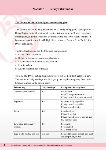 2010 Hong Kong Reference Framework for Hypertension Care for ...