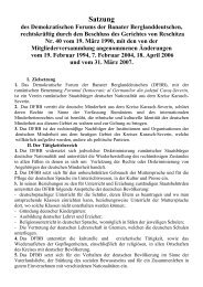Satzung - Demokratisches Forum der Banater Berglanddeutschen