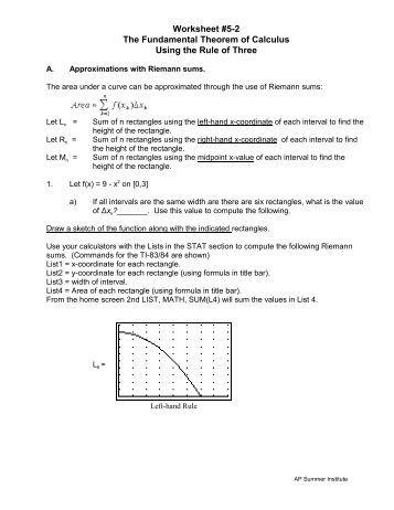 Worksheets Fundamental Theorem Of Calculus Worksheet fundamental theorem of calculus worksheet vintagegrn tune up math 104 1 review derivatives and solutions worksheet