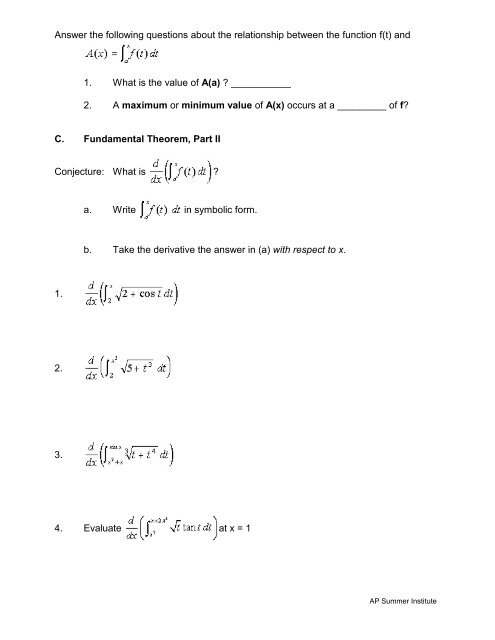 Example #2. Let f(t) = 2t