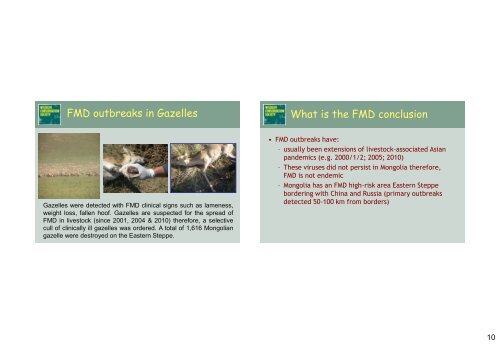 Challenges Managing Foot and Mouth Disease (FMD) at the Wildlife ...