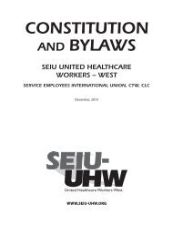 CONSTITUTION AND BYLAWS - Seiu-uhw