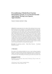 Preconditioning of Radial Basis Function Interpolation Systems via ...