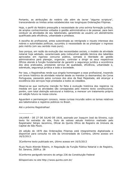 Artigo - Evolução histórica da atividade notarial no Brasil ... - Recivil