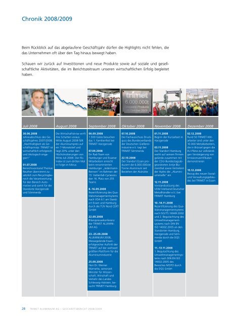 Geschäftsbericht 2009 - Trimet Aluminium AG