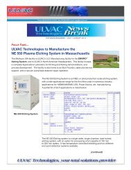 News Break - ULVAC Technologies