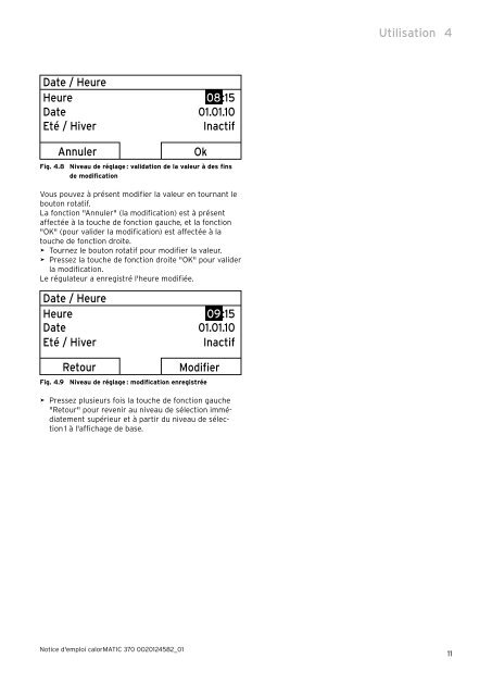 Notice d utilisation calorMATIC VRT 370.pdf - Vaillant