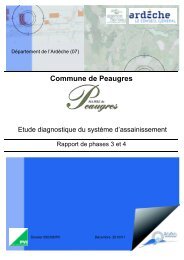 Commune de Peaugres - Les documents techniques sur l'eau