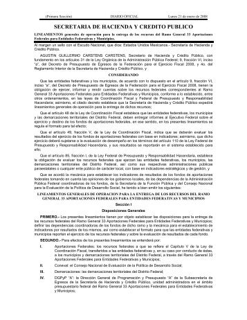 Lineamientos generales de operaciÃ³n para la entrega de los ...