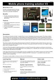 Mobile phone training solution V2 www.matrixmultimedia - Elektor