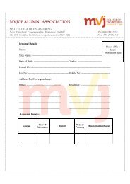 Download Registration form - MVJ College of Engineering