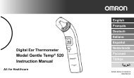 Model Gentle TempÂ® 520 Instruction Manual - Omron Healthcare