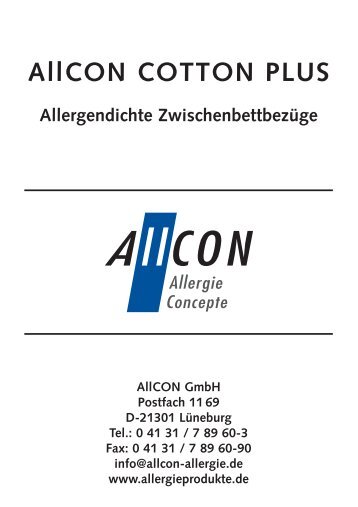 AllCON COTTON PLUS - AllCON Allergie GmbH