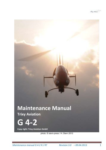 Maintenance Manual Rev 3.0 on 09-04-2013 - Trixy Aviation