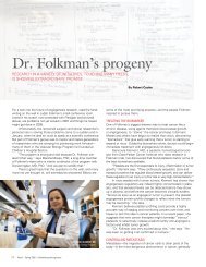 Dr. Folkman's progeny - Dana-Farber/Harvard Cancer Center