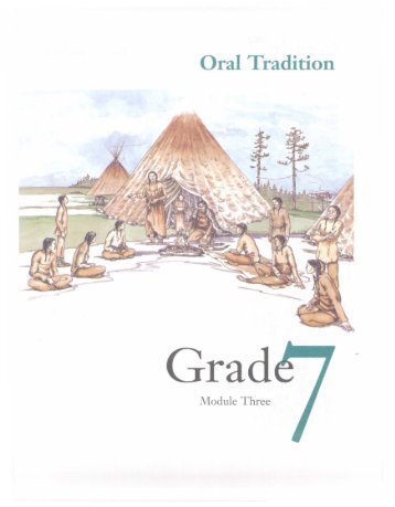 Grade 7 Part 4 Oral Tradition.pdf - Education, Culture and Employment