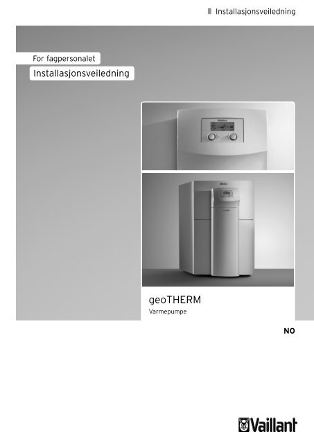 Installasjon geoTHERM-VWS-220-460 - Vaillant