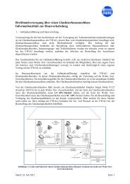 Informationsblatt zur Hausverkabelung - ÃƒÂƒÃ‚ÂœWAG