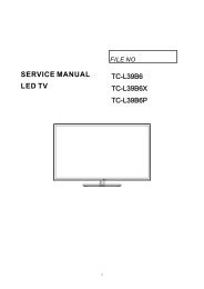 file no service manual led tv - Panasonic
