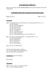4. plenum 04.11.09.pdf - Gemeinde Bad Gastein