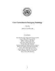 Core Curriculum in Emergency Radiology - American Society of ...
