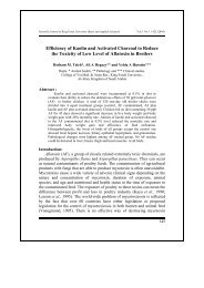 Efficiency of Kaolin and Activated Charcoal to Reduce the Toxicity of ...